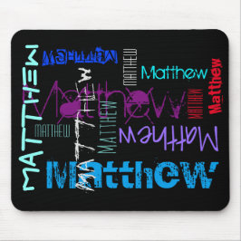 Personlig om upprepning av namn 7 brev Mousepad Musmatta