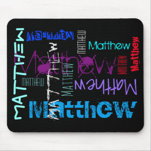 Personlig om upprepning av namn 7 brev Mousepad Musmatta