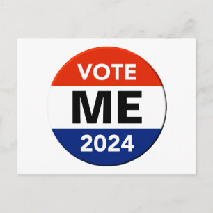 Personlig omröstning 2024 Presidentval i Kampanj Vykort