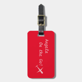 Personlig "On Go"-flygplan, Ferrari Red Bagagebricka