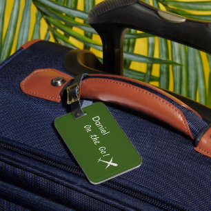 Personlig "On Go"-flygplan, Forest Grönt Bagagebricka