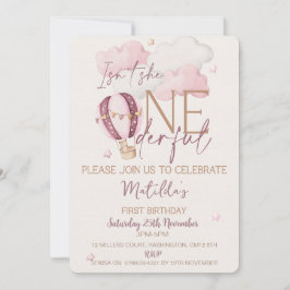 Personlig ONE00-inbjudningar till första födelseda Inbjudningar