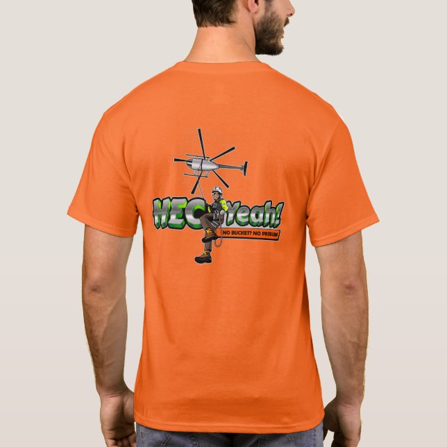 Personlig orange 100 % t-shirt av bomull (Baksida)