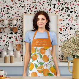 Personlig Orange Citrus Mönster Apron