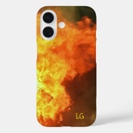 Personlig Orange Fire Sturdy Apple iphone case