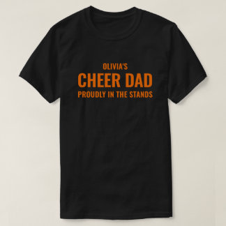 Personlig Orange Glädjefar för män Anpassad presen T Shirt