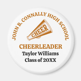 Personlig Orange High School-cheerleader Magnet