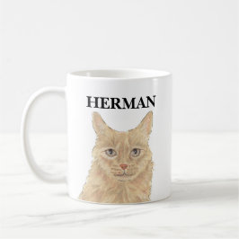 Personlig Orange Maine Coon Beverage Coaster Kaffemugg