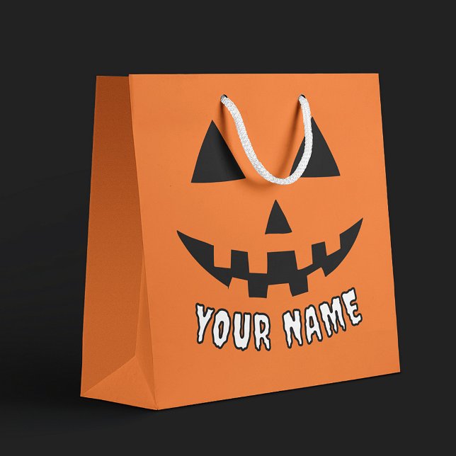 Personlig Orange Pumpa Halloween Ditt Namn (Skapare uppladdad)