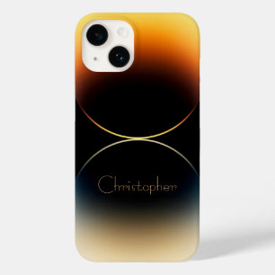 Personlig orange Radial Struktur iphone 15