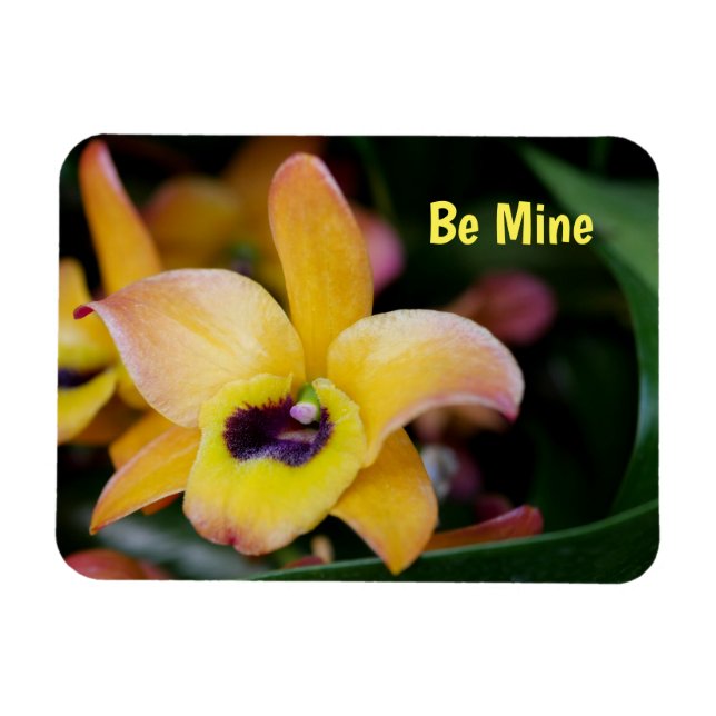 Personlig Orchid Flexible Magnet (Horisontell)