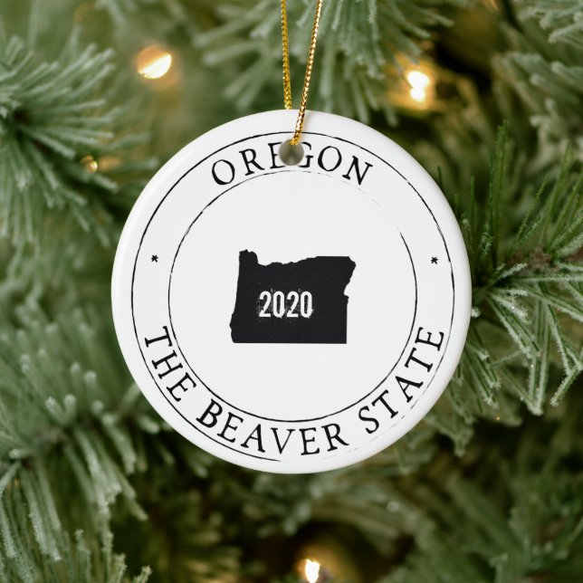 Personlig Oregon-utsmyckning Julgransprydnad Keramik (Träd)