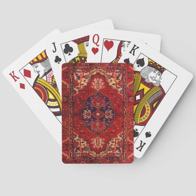 Personlig Oriental Matta design Casinokort (Baksidan)