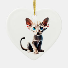 Personlig Oriental Shorthair Kitten Julgransprydnad Keramik