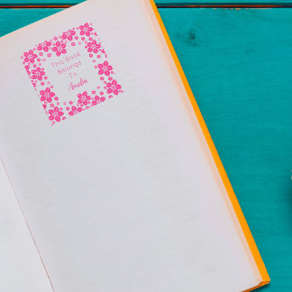 Personlig Orientalblomma Tillhöret Bok till Självfärgande Stämpel