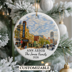 Personlig ornament från Ann Arbor, Anpassad Michig