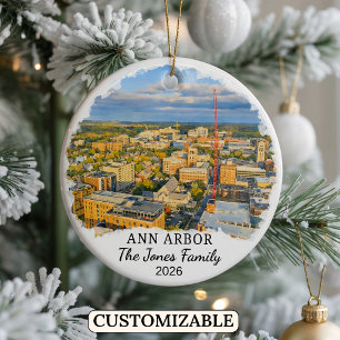 Personlig ornament från Ann Arbor, Anpassad Michig