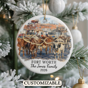 Personlig ornament från Fort Worth, anpassad för T