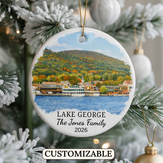 Personlig ornament från Lake George, Anpassad för  (Skapare uppladdad)