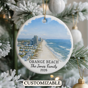 Personlig Ornament från Orange Beach, Anpassad för