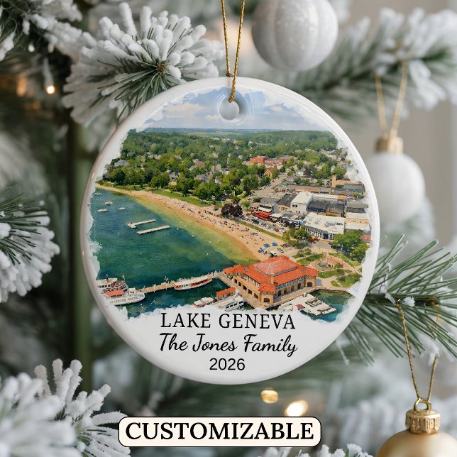 Personlig ornament Lake Geneva Anpassad Wisconsin (Skapare uppladdad)