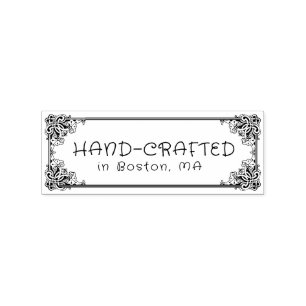 Personlig Ornate Hand-craced Vintage Ram Stämpel