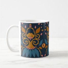 Personlig Ornate mönster Medieval stil Kaffemugg