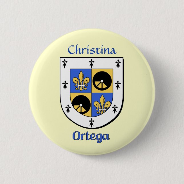 Personlig Ortega Historical Shield Knapp (Framsida)
