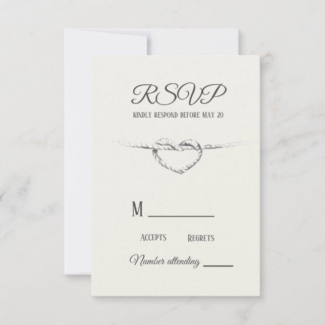 Personlig OSA Tie Knot-kortet Kort (Framsida)