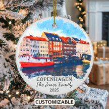 Personlig Oslo Ornament, Danmark Gift