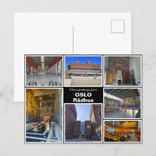 Personlig, Oslo råd hus, Norge Vykort