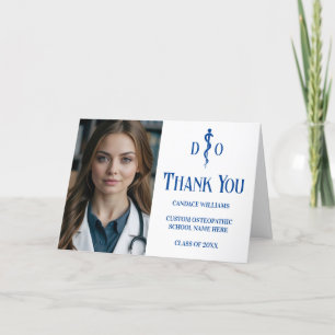 Personlig Osteopatisk Medicinsk Doktor Foto Tack Kort
