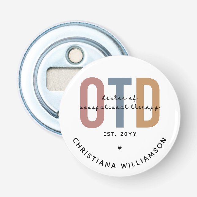 Personlig OTD Doktor vid arbetsbehandling Flasköppnare (Framsidan)