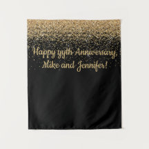Personlig överraskningsjubileum Party Black Guld