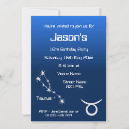 Personlig Oxen Zodiak Galax Festinbjudan Inbjudningar