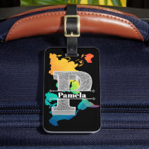 Personlig P Inledande Silver Monogram Ditt namn