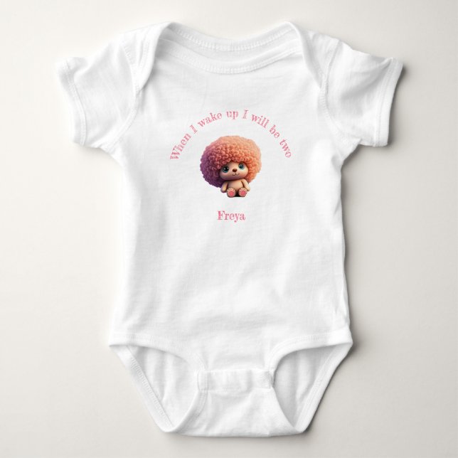 Personlig på födelsedagen t shirt (Framsida)