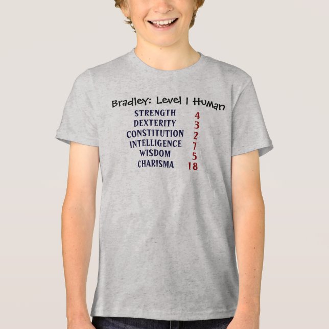 Personlig på nivå 1 t shirt (Framsida)