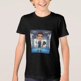 Personlig Paddle Spelare Cartoon Karikatyr T Shirt