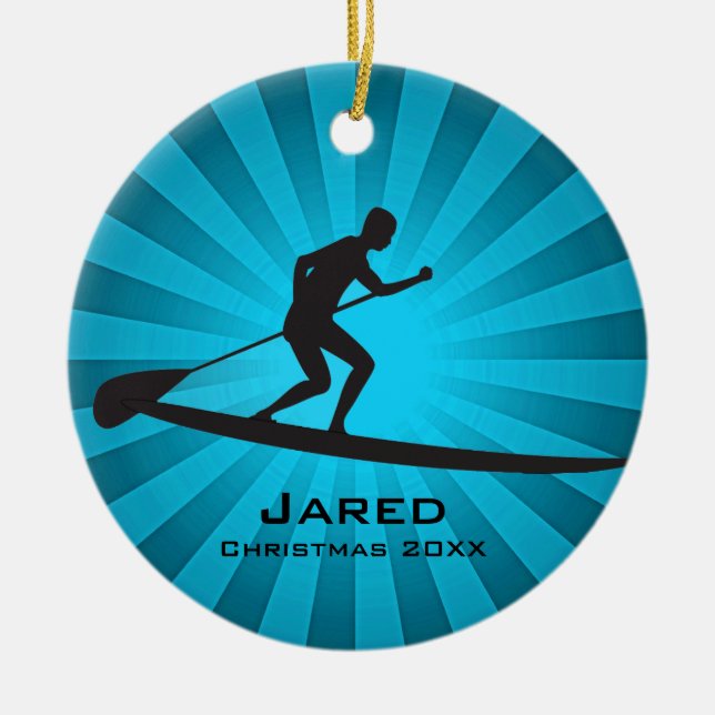 Personlig Paddleboarding Ornament (Framsidan)