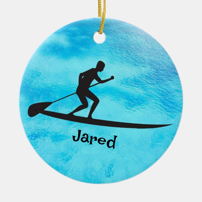Personlig Paddleboarding Ornament (Framsidan)
