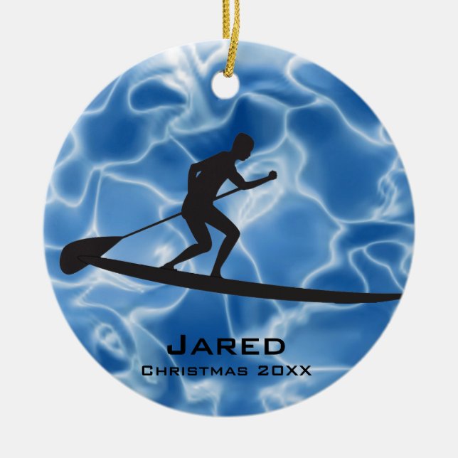 Personlig Paddleboarding Ornament (Framsidan)