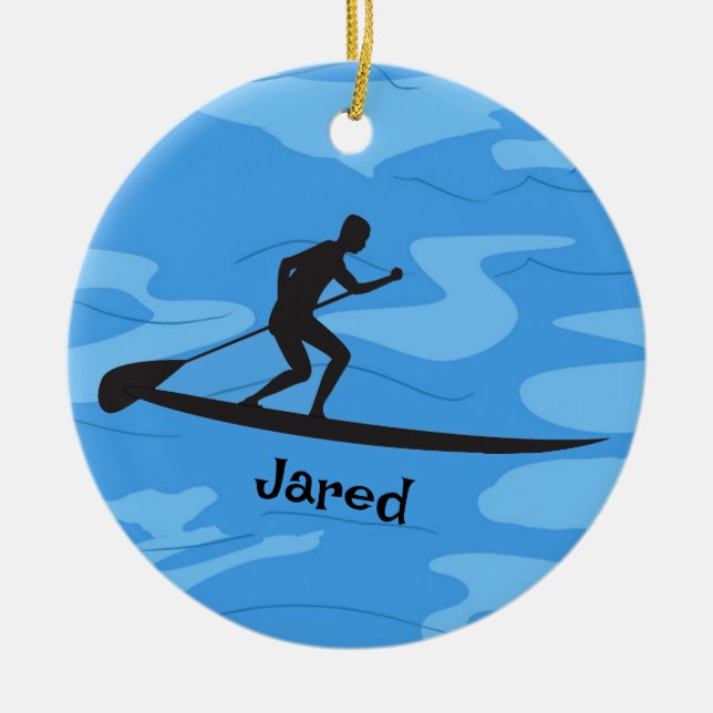 Personlig Paddleboarding Ornament (Framsidan)