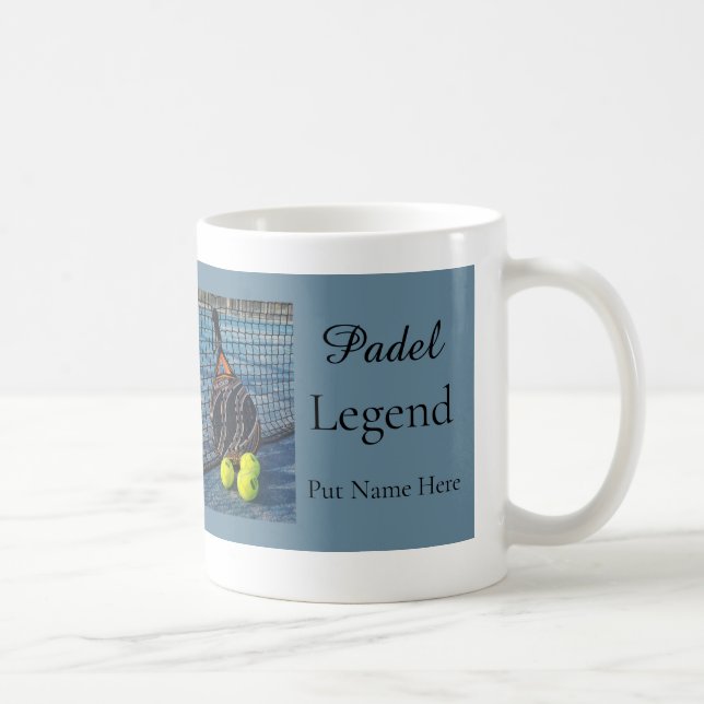 Personlig Padel Legend Present för Honom Kaffemugg (Höger)
