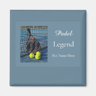 Personlig Padel Legend Present för Honom Magnet