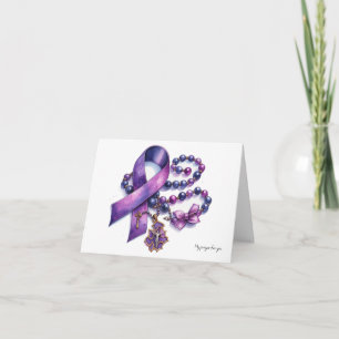 Personlig Pancreatic Cancer Prayer Rosary Kort