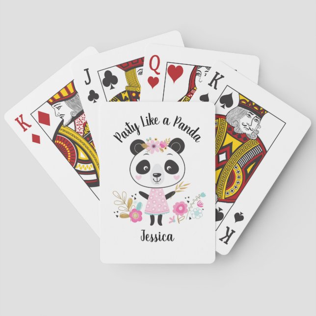 Personlig Panda Casinokort (Baksidan)