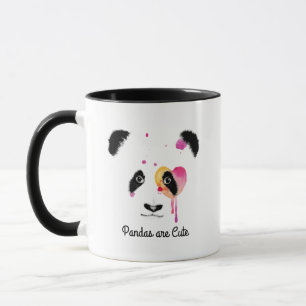 Personlig Panda Hjärtbjörn Mugg