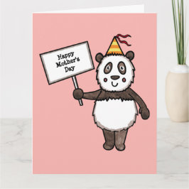 Personlig Panda Party Mors dag-kort Kort