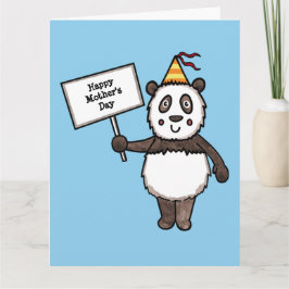Personlig Panda Party Mors dag-kort Kort